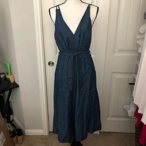 Denim Crop jumpsuit